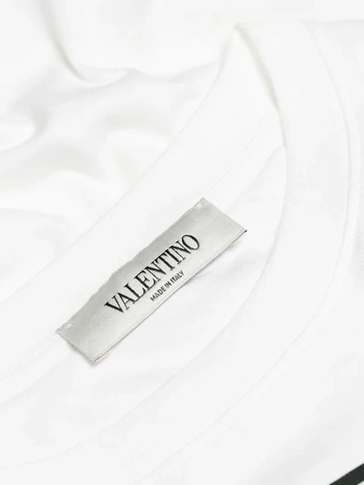 Shop Valentino Vltn Longline T-shirt In White