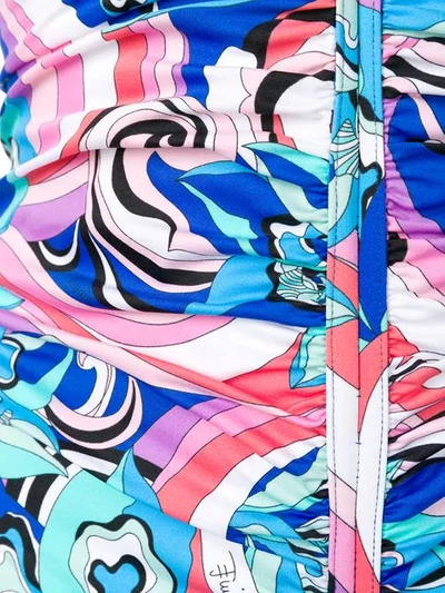EMILIO PUCCI ABSTRACT PRINT SWIMSUIT - 蓝色
