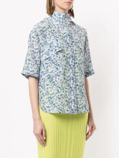Shop Stella Mccartney Short Sleeved Floral Shirt