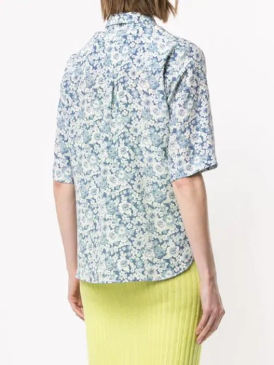 Shop Stella Mccartney Short Sleeved Floral Shirt