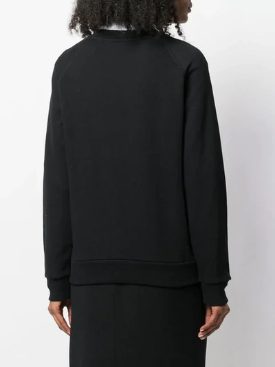 Shop Givenchy Logo Embellished Sweater In Black