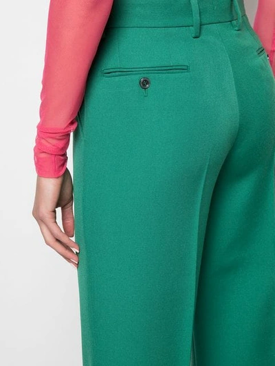 Shop Gucci Wool Ankle Pant In Green