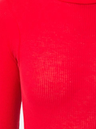 Shop Re/done Turtle Neck Body In Red