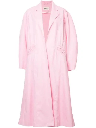 Shop Assel Oversized Trench Coat In Pink