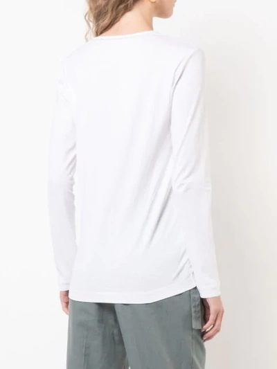 Shop Brunello Cucinelli V-neck Sweater In White