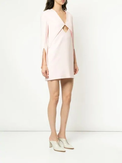Shop Dion Lee Cut In Frost Pink