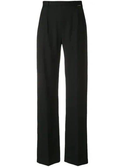 Shop Styland Straight Tailored Trousers In Black