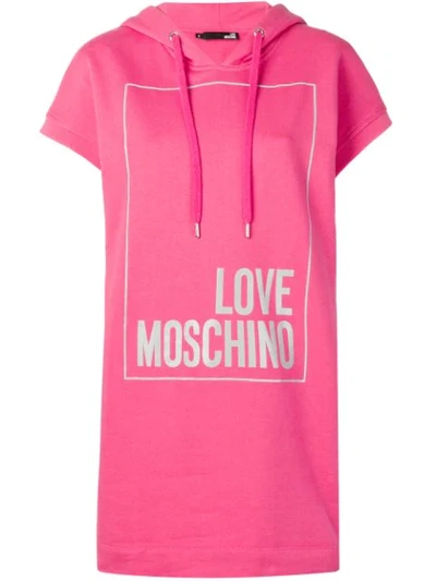 Shop Love Moschino Sweater Dress In Pink