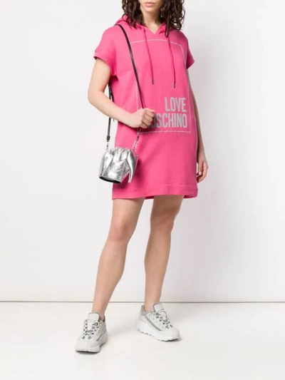 Shop Love Moschino Sweater Dress In Pink