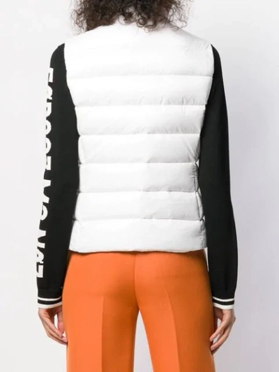 Shop Moncler Ghany Gilet In 032 White