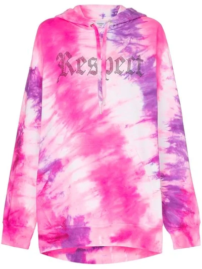 Shop Ashish X Browns Tie-dye Respect Hoodie In Pink