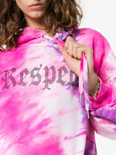 Shop Ashish X Browns Tie-dye Respect Hoodie In Pink