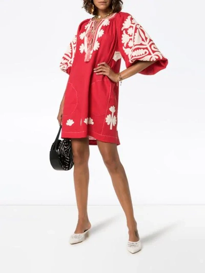 Shop Vita Kin Shalimar Shift Dress In Red/white