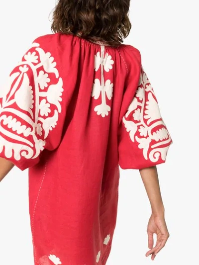 Shop Vita Kin Shalimar Shift Dress In Red/white