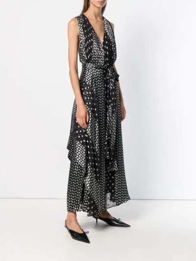 Shop Diane Von Furstenberg Polka Dot Dress In Nero