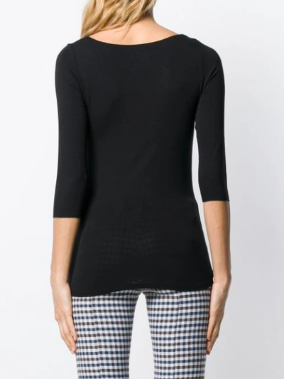 Shop Majestic Plain Top In Black