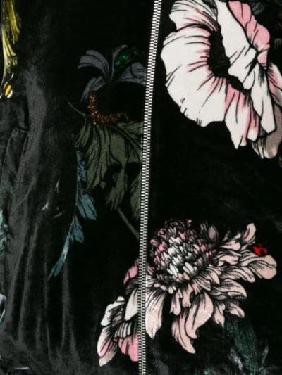 Shop Markus Lupfer Floral Print Jacket - Black