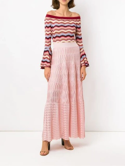 Shop Cecilia Prado Geralda Knitted Bodysuit In Multicolour