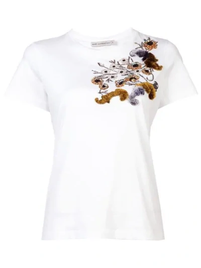 Shop Mary Katrantzou Embellished T-shirt - White