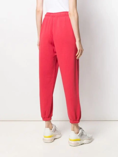 Shop Polo Ralph Lauren Cropped Track Trousers In Pink