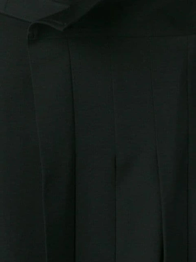 Shop Yohji Yamamoto Draped Pleated Skirt In Black