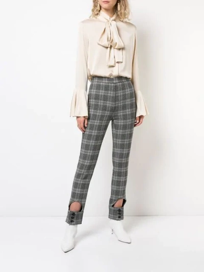 Shop Ellery Bow Tie Blouse - Neutrals