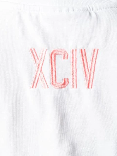 Shop Gcds Cropped Logo T-shirt In White