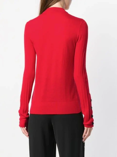 Shop Joseph Ribbed Sweater In Red