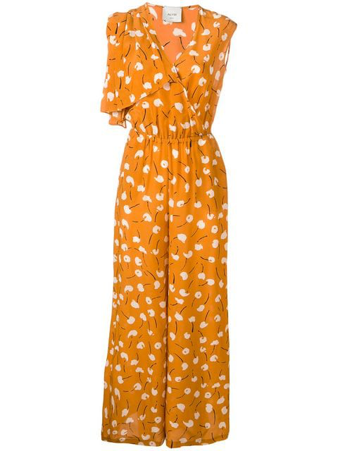 abstract print jumpsuit
