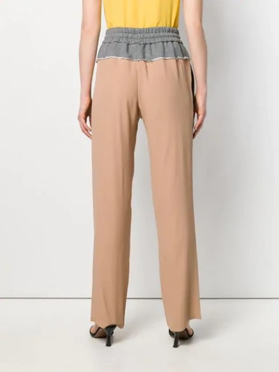 Shop N°21 Contrast Panel Track Pants In Neutrals