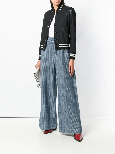 Shop Levi's Elasticated Waist Trousers In Blue