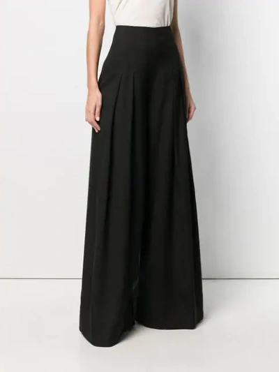 Shop Jacquemus High Rise Palazzo Trousers In Black