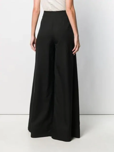JACQUEMUS HIGH RISE PALAZZO TROUSERS - 黑色