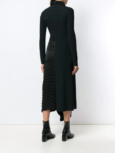 Shop Victoria Beckham Pleated Circle Dress - Black