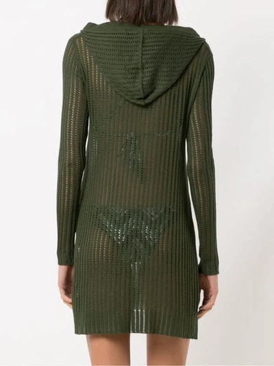 Shop Track & Field Hooded Knit Dress In Green