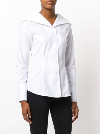 Shop Vivienne Westwood Anglomania Oversized Collar Shirt In White