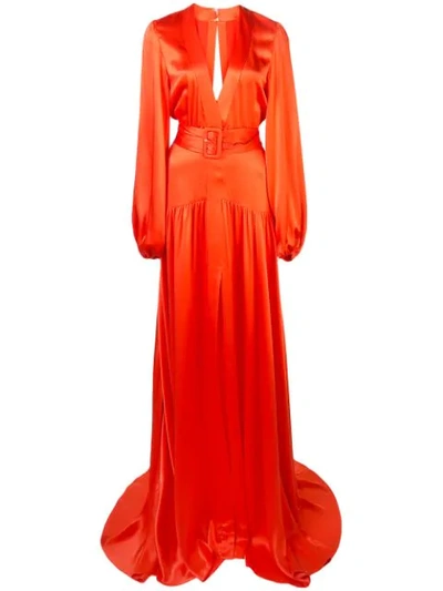 Shop Alexis Modesta Gown In Red