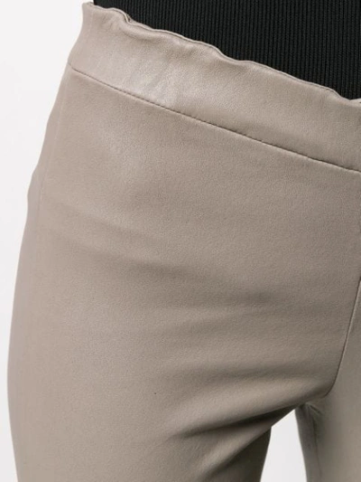Shop Arma Skinny-fit Leggings In Grey Taupe
