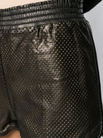 Pre-owned Emilio Pucci 2000's Perforated Shorts In Brown
