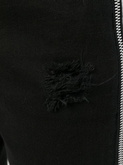 Shop Alexander Wang T Destroyed Detailed Jeans In Black
