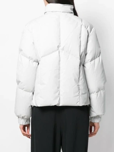 Shop See By Chloé Double Zip Front Padded Jacket In White