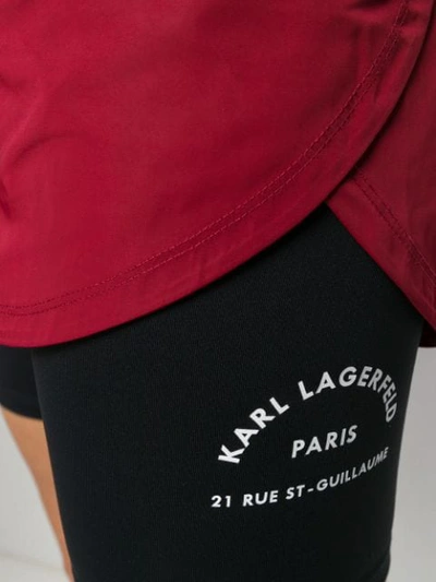 Shop Karl Lagerfeld Rue St Guillaume Shorts In Red