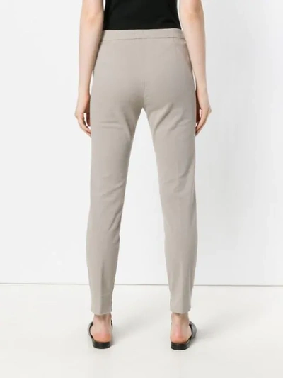 Shop Fabiana Filippi Skinny Trousers - Grey