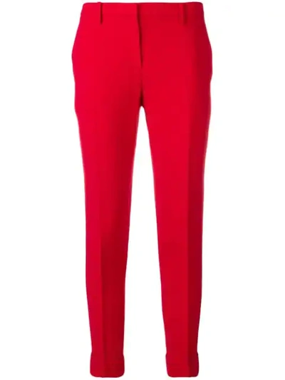 Shop N°21 Skinny Tailored Trousers In Red