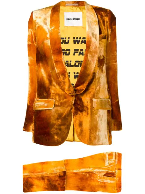 velvet cigarette pants