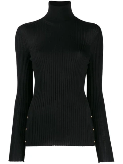 Shop Versace Roll Neck Jumper - Black