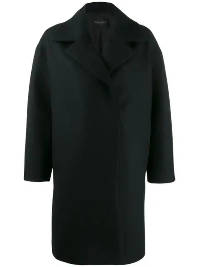 Shop Erika Cavallini Oversized Overcoat In Black