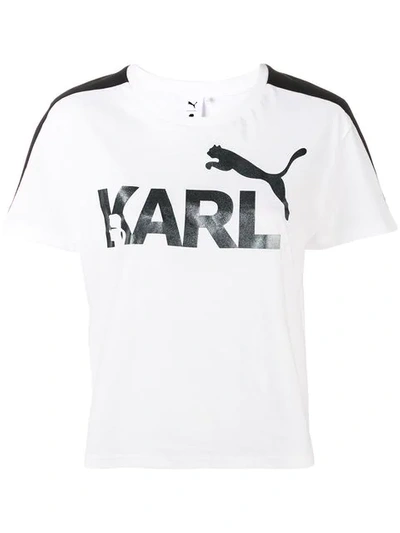 KARL LAGERFELD PUMA X KARL T-SHIRT - 白色