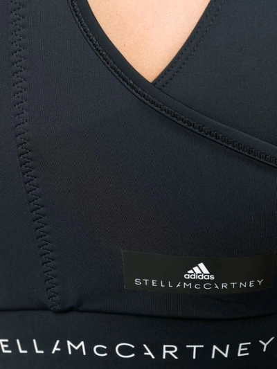 Shop Adidas By Stella Mccartney Triathlon Crop Top In Black
