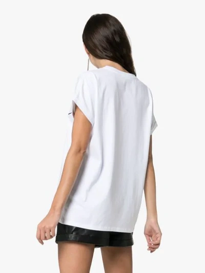 Shop Balmain Logo T-shirt - White
